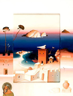Bay with houses