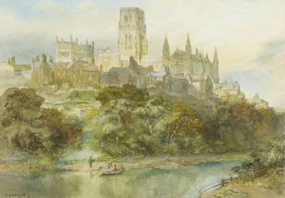 Durham Cathedral from the river Wear, a pair by Richard Henry Wright - Auction record, sale price, and art valuation. Compare with similar artists and explore comparable artworks.