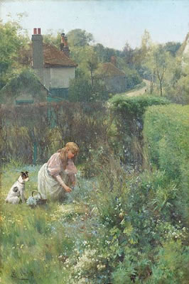 Picking wild flowers