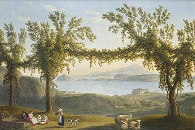 Sample artwork by Jacob Philipp (Jakob) Hackert (1737 - 1807), known for landscape, figure in landscape painting, etching - View similar artists and auction records