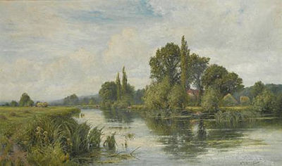 On the Thames near Mapledurham by Henry John Kinnaird - Auction record, sale price, and art valuation. Compare with similar artists and explore comparable artworks.