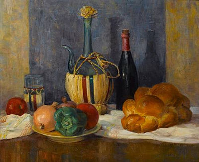 Still life with French bread