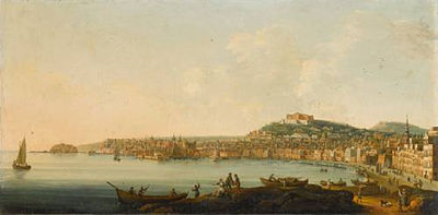 Sample artwork by Pietro Antoniani (1740 - 1805), known for landscape, water scene and erupting volcano painting - View similar artists and auction records