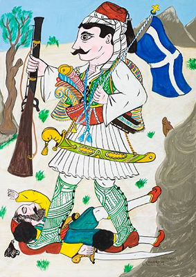 The hero Marios Botsaris by Eugenios Spatharis - Auction record, sale price, and art valuation. Compare with similar artists and explore comparable artworks.