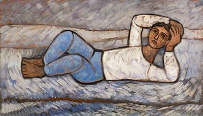 Boy resting