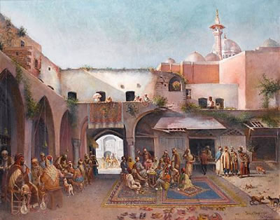 Sample artwork by Leonardo De Mango (1843 - 1931), known for portrait painting - View similar artists and auction records