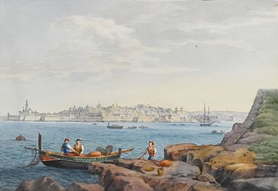 Looking across Marsamxett Harbour towards Valletta; Grand Harbour Malta (a pair) by Anton Schranz II - Auction record, sale price, and art valuation. Compare with similar artists and explore comparable artworks.