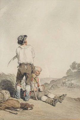 The Harvesters Repast by John Augustus Atkinson - Auction record, sale price, and art valuation. Compare with similar artists and explore comparable artworks.