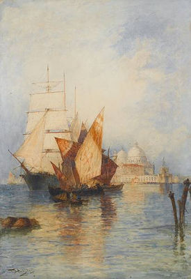 Punta Della Dogana and the Church of the Salute, Venice
