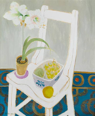Still Life with Amarylis and a Chair by Mary Fedden - Auction record, sale price, and art valuation. Compare with similar artists and explore comparable artworks.