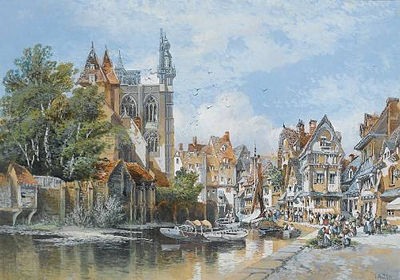 St Wulfram's, Abbeville by Henry Eugene Valter - Auction record, sale price, and art valuation. Compare with similar artists and explore comparable artworks.