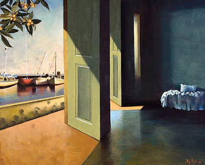 Harbour view from a bedroom