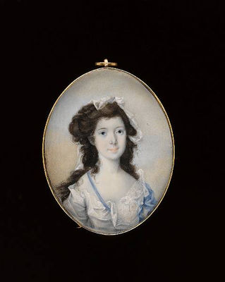 A Lady, wearing loose, frilled white dress with blue sleeve by John Donaldson - Auction record, sale price, and art valuation. Compare with similar artists and explore comparable artworks.