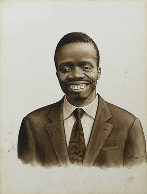 Portrait of Gerard Bhengu: Self-portrait