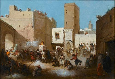Wedding procession, Fez