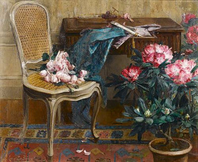 Sample artwork by Marie de Bievre (1865 - 1940), known for still life-florals - View similar artists and auction records