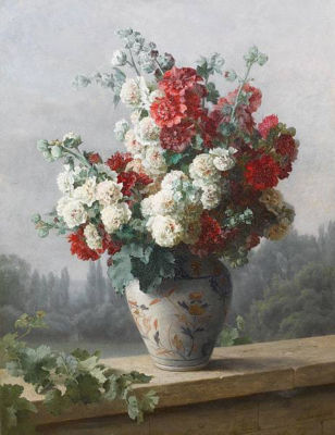 Peonies in Vase by Cécile- Augustine Bougourd - Auction record, sale price, and art valuation. Compare with similar artists and explore comparable artworks.