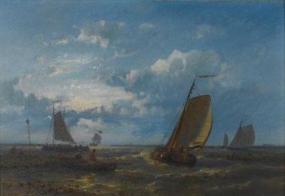 Setting off for the fishing grounds; A calm anchorage (a pair)