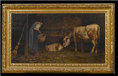 The new born calf