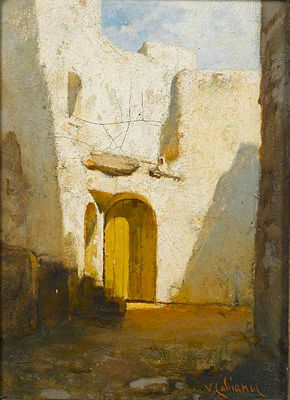 A sunlit doorway