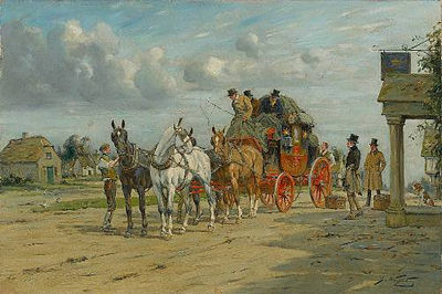 Getting ready for the run; Changing horses