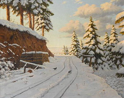 The snowy road by Boris Bessonof - Auction record, sale price, and art valuation. Compare with similar artists and explore comparable artworks.