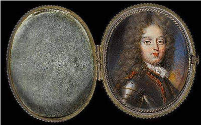 A young Gentleman, wearing gold-studded armour, the scarlet lining trimmed with gold, white jabot and full-bottomed powdered wig by Jacques Antoine Arlaud - Auction record, sale price, and art valuation. Compare with similar artists and explore comparable artworks.