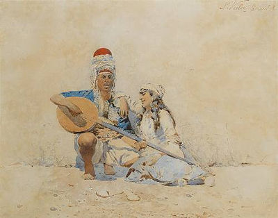 The serenade, Constantinople by Silvestro Valeri - Auction record, sale price, and art valuation. Compare with similar artists and explore comparable artworks.