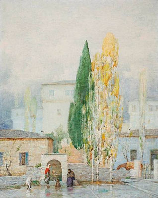 Village fountain