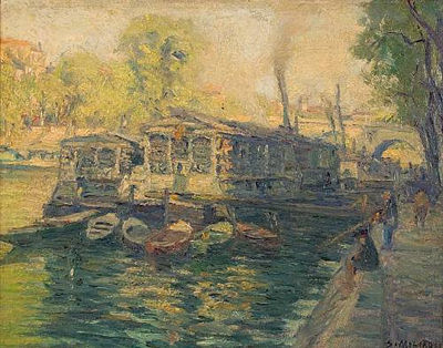 River boats by Stelios Miliadis - Auction record, sale price, and art valuation. Compare with similar artists and explore comparable artworks.