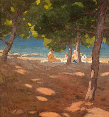 Sample artwork by Nicholaos Othoneos (1877 - 1949/50), known for landscape, animal and war scene painting - View similar artists and auction records