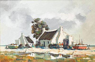 Fisherman's cottage by Pierre de Villiers - Auction record, sale price, and art valuation. Compare with similar artists and explore comparable artworks.