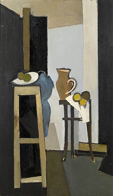Vertical still-life group