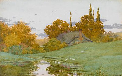 So sinks the day to eventide