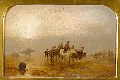 Crossing the sands by Edward Duncan - Auction record, sale price, and art valuation. Compare with similar artists and explore comparable artworks.