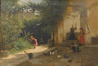 Un angolo del giardino