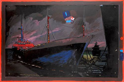 Ships at night