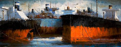 Tankers by Christoforos Balabanidis - Auction record, sale price, and art valuation. Compare with similar artists and explore comparable artworks.