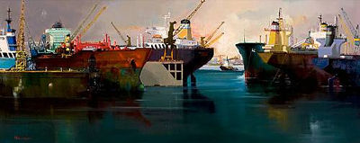 Tankers in Piraeus