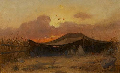 An Arab encampment