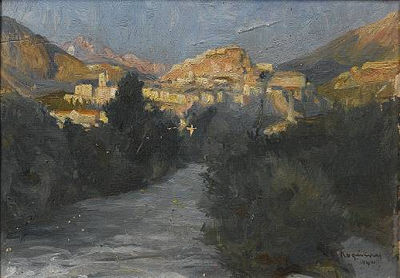 View of Paleokastritsa, Corfu; View of Peran, Constantinople by Lykourgos Kogevinas - Auction record, sale price, and art valuation. Compare with similar artists and explore comparable artworks.