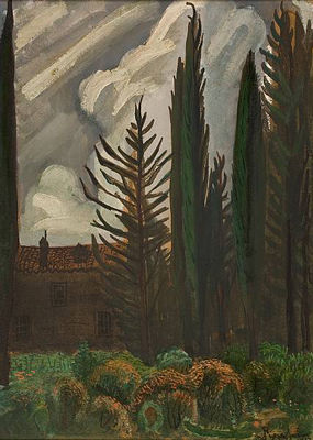 House with cypresses; Tree trunks by Valias Semertzidis - Auction record, sale price, and art valuation. Compare with similar artists and explore comparable artworks.
