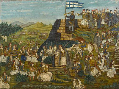 Karaiskakis Camp in Pireaus,1827