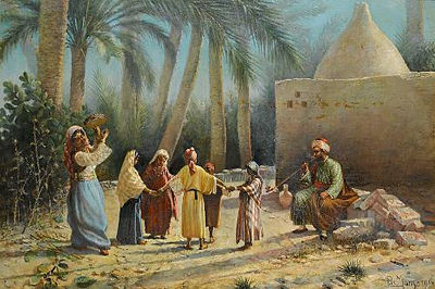 Children dancing, Egypt