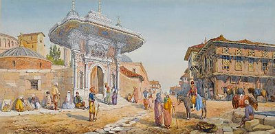 Entrance to the Hagia Sophia, Constantinople