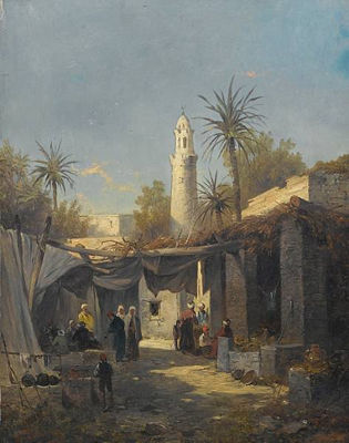 A pair of Constaninople street scenes