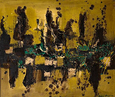 Atomic Landscape by Denis Bowen - Auction record, sale price, and art valuation. Compare with similar artists and explore comparable artworks.