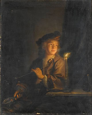 A youth smoking a pipe by candlelight by Arnold Boonen - Auction record, sale price, and art valuation. Compare with similar artists and explore comparable artworks.