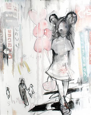 'Girl with Balloons',2005
