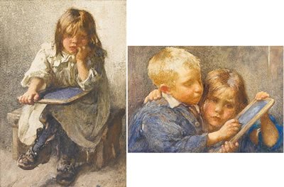 The art lesson; The rule of three, a pair (2) by John Henry Henshall - Auction record, sale price, and art valuation. Compare with similar artists and explore comparable artworks.